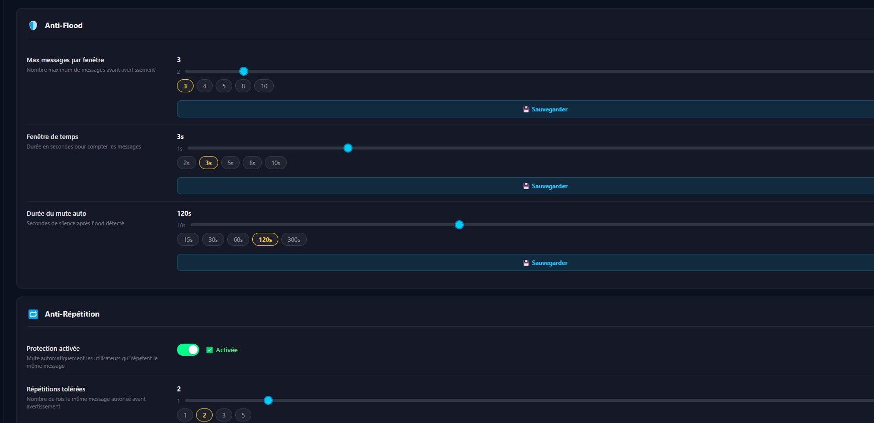 Apparence et configuration